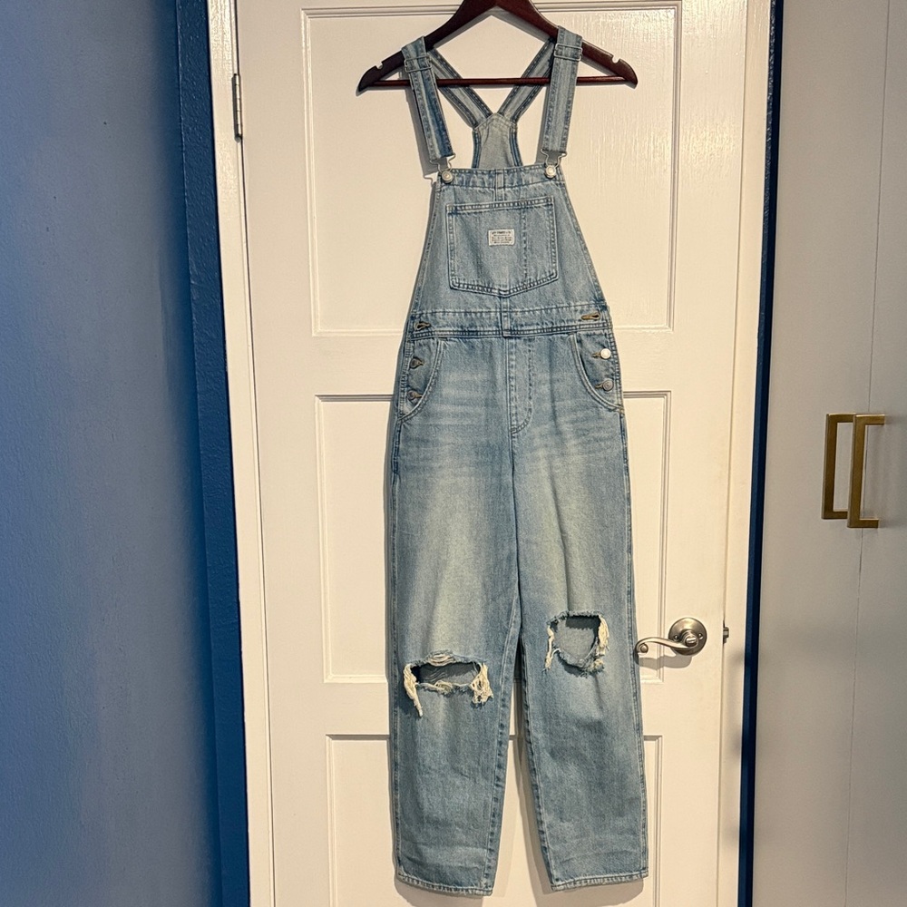 Levi's Classic Blue Denim Overalls